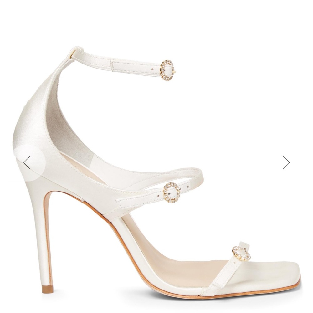 NWOT Cinq a sept Celeste satin heeled sandals size 8 - Picture 2 of 10